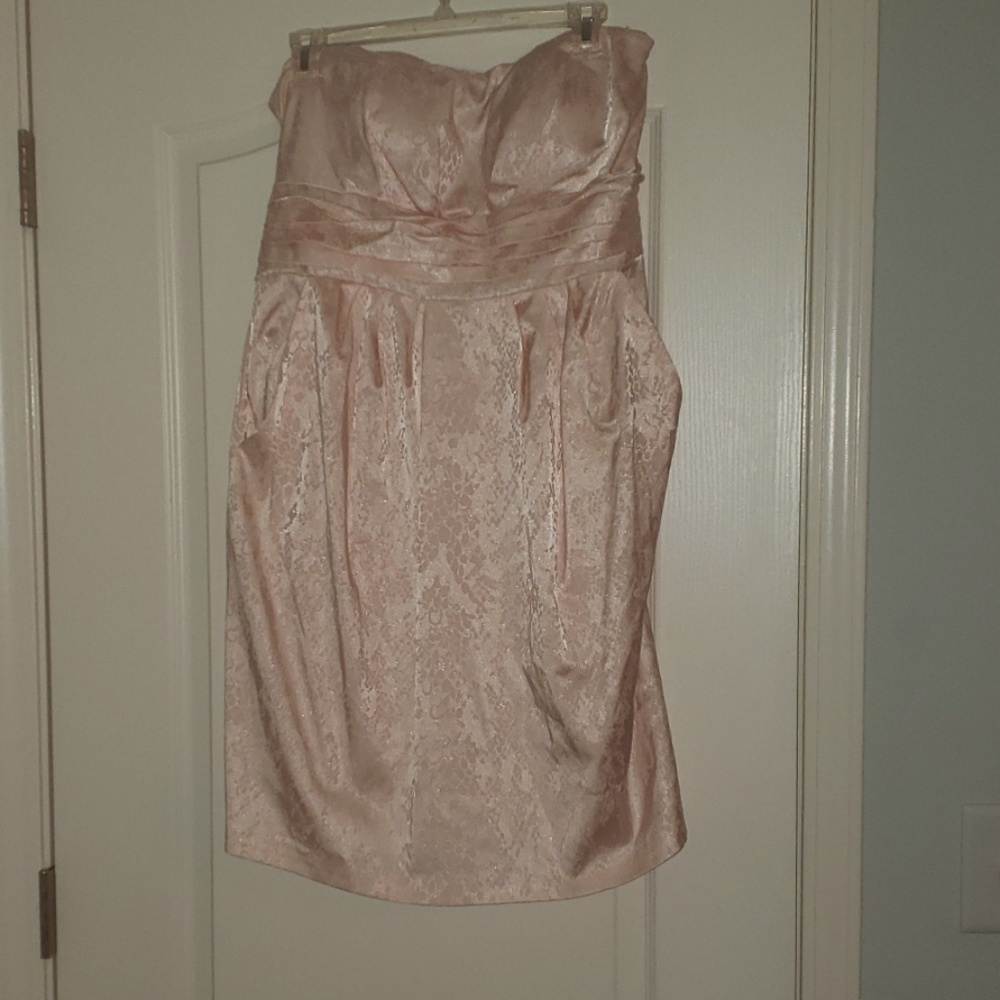 Blush Strapless Dress